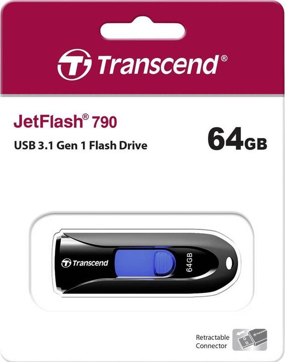 Actual product image Transcend JetFlash 790 (64 GB, USB-A)