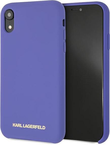 Produktbild Karl Lagerfeld case for iPhone XR KLHCI61SLVOG hard case purple Silicone (Apple iPhone XR)
