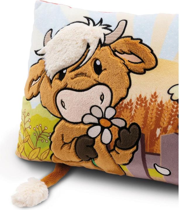 Produktbild NICI 61120 Kissen Hochlandrind McMooray & Küken Eggwina 43x25 (43 x 25 cm)