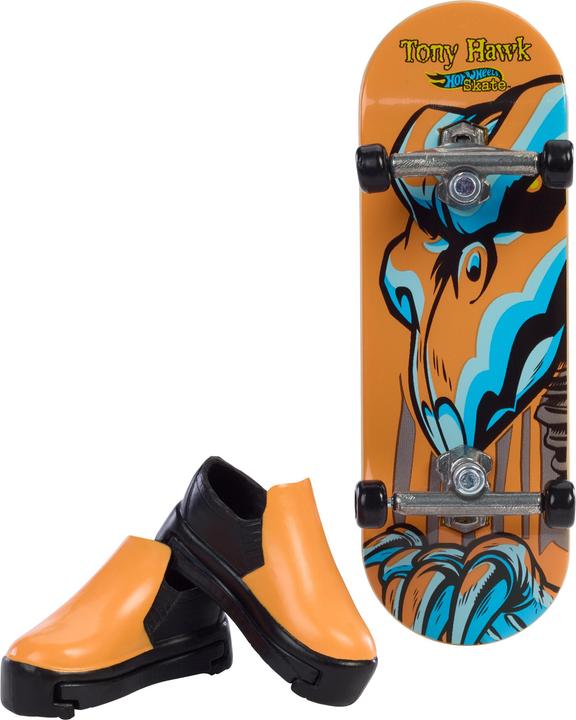 Produktbild Hot Wheels HW Skate Neon Bones TH Fingerboard + Shoe Asst (WMT)