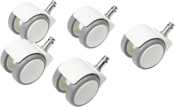 Image du produit Topstar Roulettes pour sols durs 6991W blanc pour S'neaker 5 pièces
