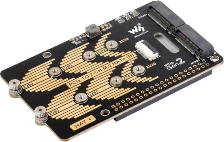 Produktbild WaveShare PCIe auf M.2 Adapter HAT+ (B) für Raspberry Pi 5