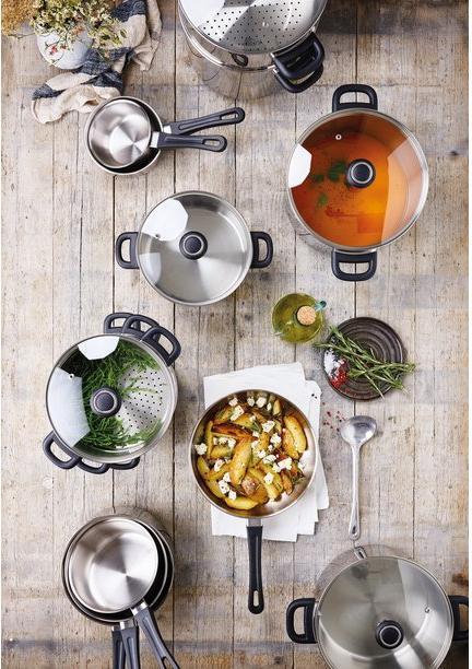 Image du produit Beka Faitout + couvercle Polo 24 cm (24 cm, Casserole, Acier inoxydable)