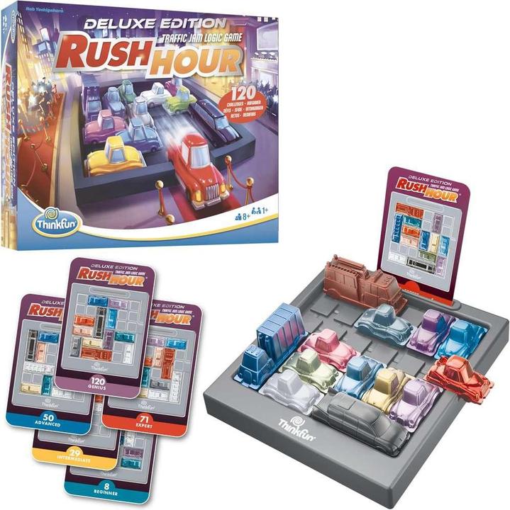 Image du produit Ravensburger ThinkFun 76617 - Rush Hour - Le célèbre jeu d'embouteillage dans l'édition Deluxe avec des (Espagnol, Français, Néerlandais, Italien, Portugais, Anglais)