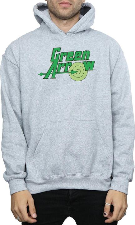 Immagine prodotto Green Arrow Text Logo Felpa con Cappuccio Uomo (3XL)