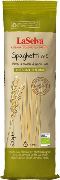 Actual product image LaSelva Organic spaghetti from durum wheat semolina (500 g)