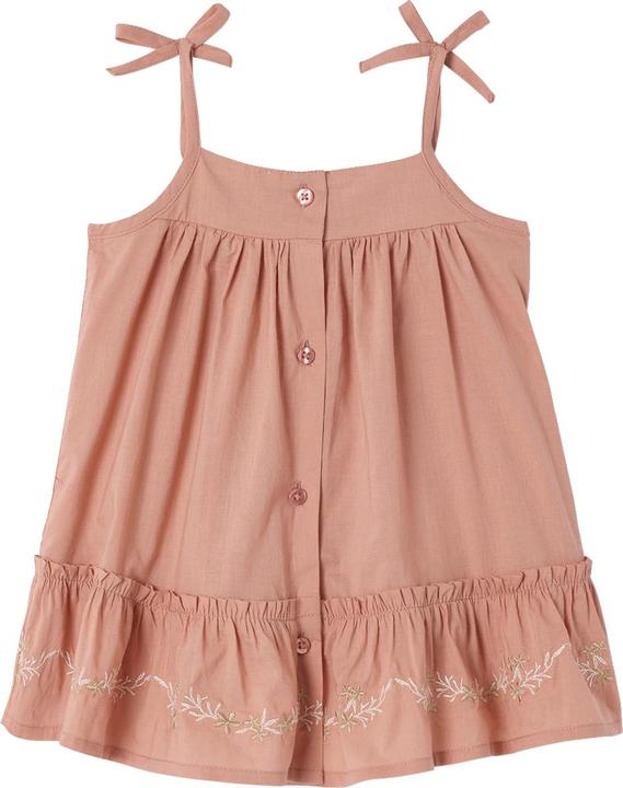 Vertbaudet Baby Trägerkleid aus besticktem Voile