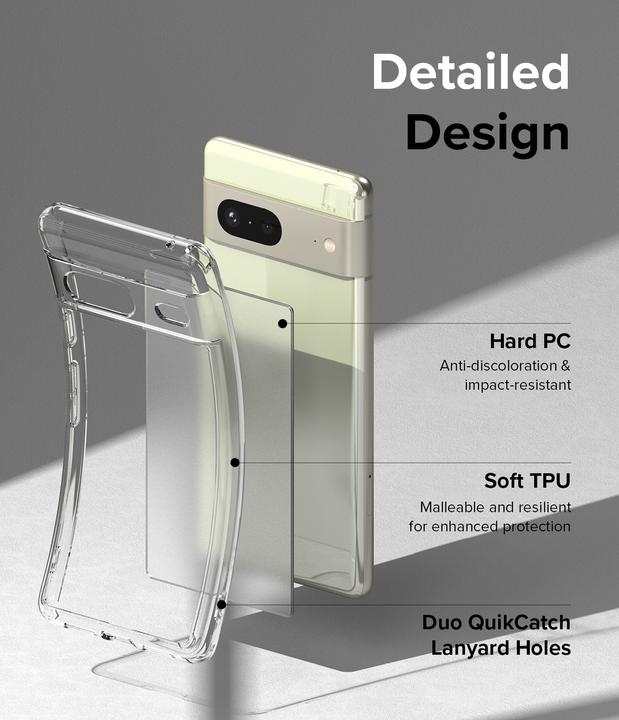 Actual product image Ringke Fusion case for Google Pixel 7 transparent transparent case (Google Pixel 7)