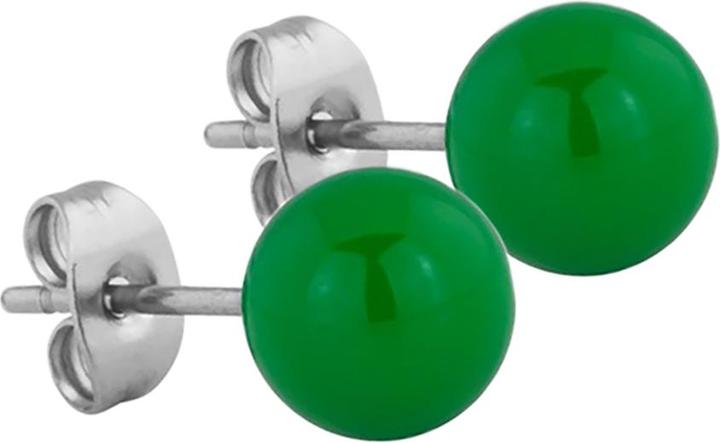 Star Piercing Ohrstecker grün Kugel (Chirurgenstahl 316L, ohne Messing)