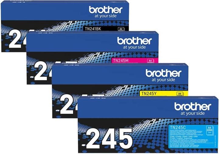 Produktbild Brother Original Toner SET TN245/TN-245 Set mit allen vier Farben (M, Y, BK, C)