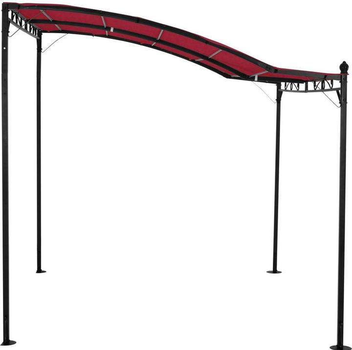 Actual product image Uniprodo Gazebo Sun Shade - 2.6 x 3 m - wine red (260 cm, 300 cm)
