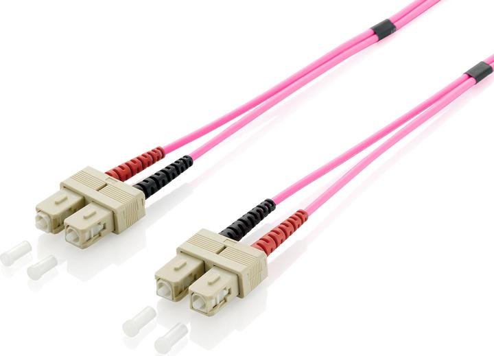 equip LWL Patchkabel SC->SC Multimode Duplex OM4 vi (CAT7, 1 m)