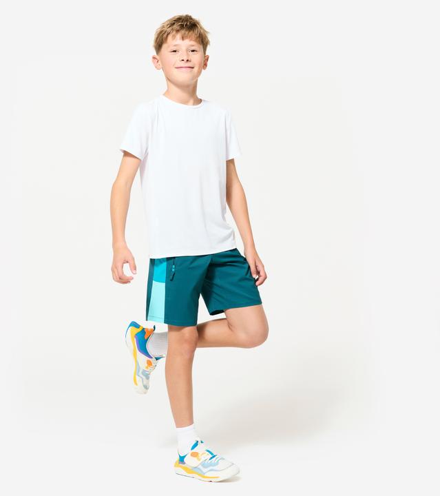 Actual product image Decathlon Shorts Sporthose Kinder atmungsaktiv - grün/türkis (12, 13, 14)