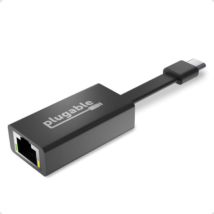 Produktbild Plugable USB C to Ethernet Adapter (USB-C, RJ45 (1x))