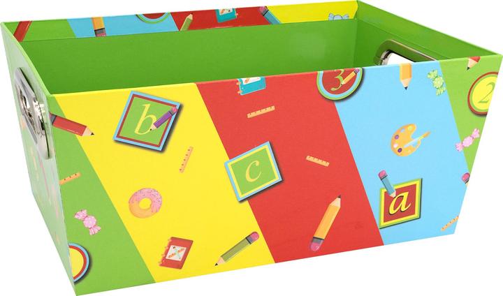 Actual product image Idena School storage basket multicoloured 17.8x27.9x12.7cm