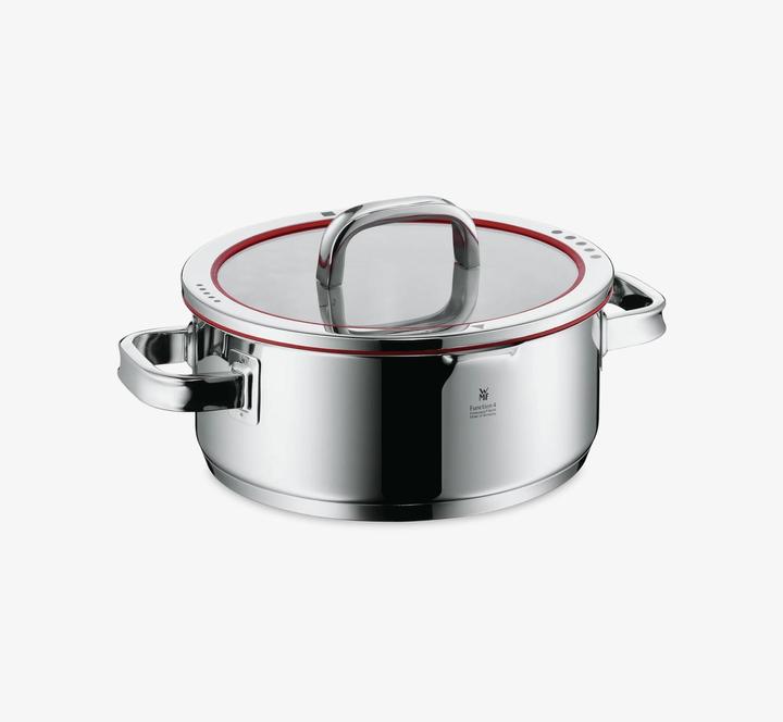 Produktbild WMF Bratentopf FUNCTION 4 Platin (24 cm, Bräter + Schmortopf, Edelstahl)