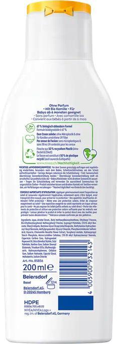 Immagine prodotto NIVEA Crema solare Sensitive Protect SPF 50+ Multipack 6 x 200 ml (Crema solare, SPF 50+, 200 ml)