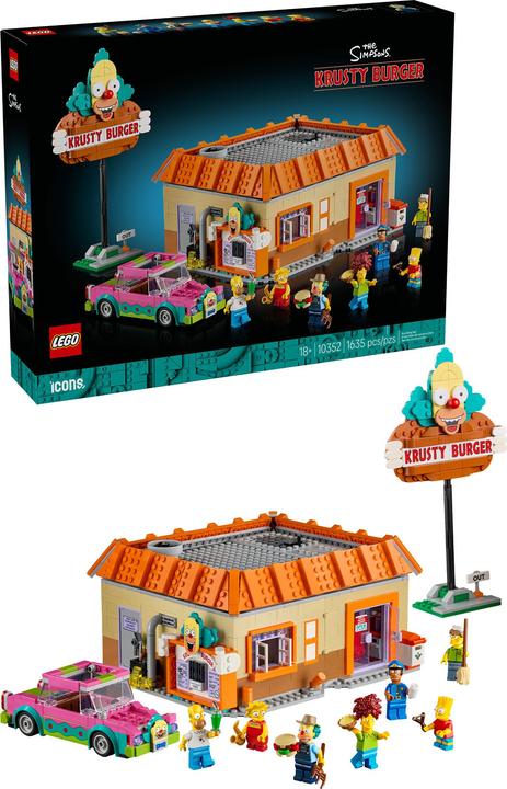 Actual product image LEGO 10352 The Simpsons: Krusty Burger (10352, LEGO Icons)