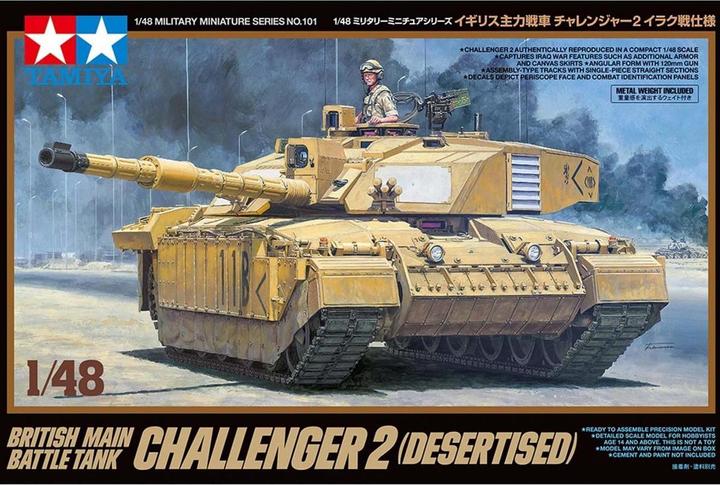 Actual product image Tamiya 1/48 British Tank Challenger 2 ( desertised)