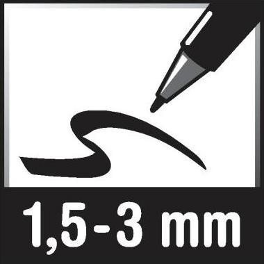 Actual product image Edding retract 12 marker (e) bullet tip (Black, Red, Blue, Green, 3 mm, 4 x)