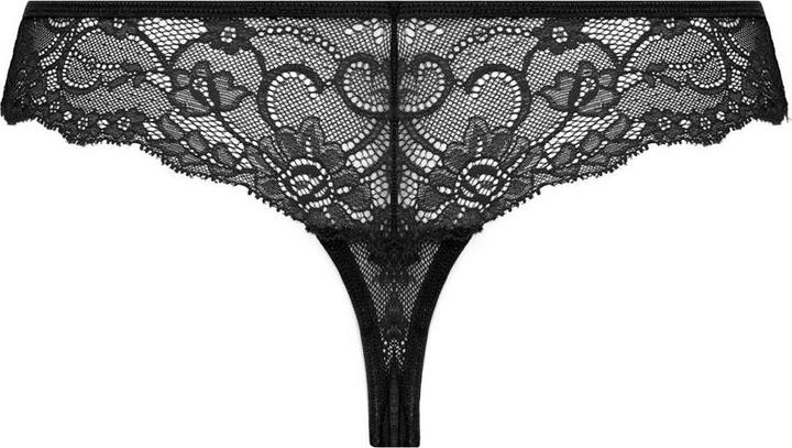 Actual product image Christine Le Duc Spitzenstring mit offenem Schritt Marzia Schwarz (L)