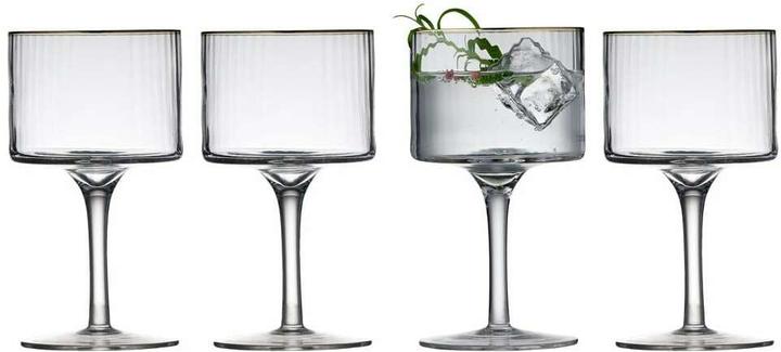 Lyngby 32 cl - Glas - Klar m. guldkant (4.50 dl, 4 x, Gin Gläser)