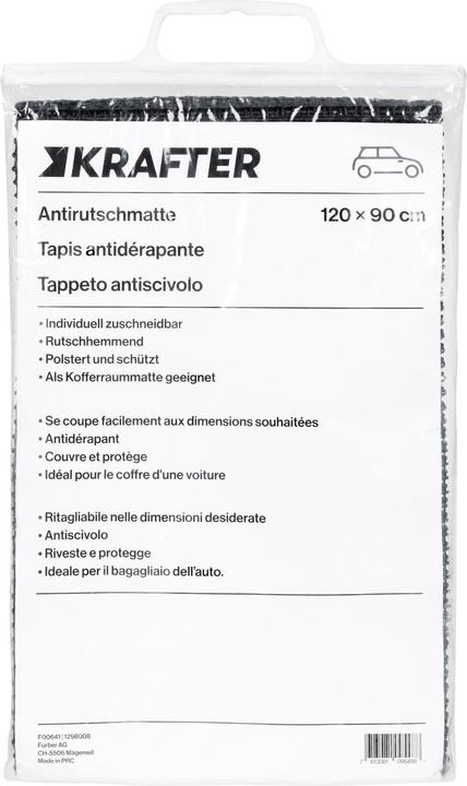 Produktbild FTM Antirutsch-Kofferraummatte 120 x 90 cm zuschneidbar