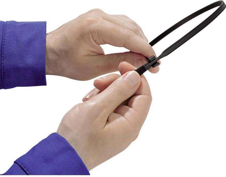 Produktbild HellermannTyton Q-tie Kabelbinder Q50I 290x4,7mm hitze (Kunststoffkabelbinder, 290 mm, 100 Stk.)