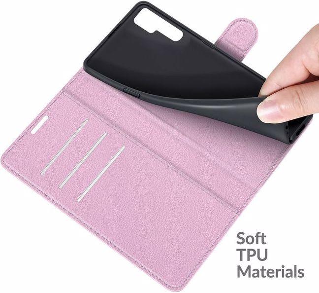 Actual product image MU Classic Litchi Leather Bookcover Series (TCL 20 Pro 5G)