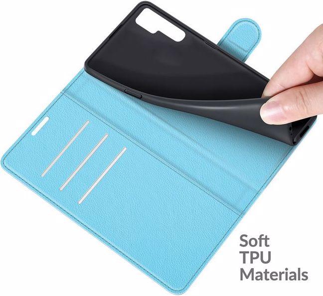 Actual product image MU Classic Litchi Leather Bookcover Series (TCL 20 Pro 5G)
