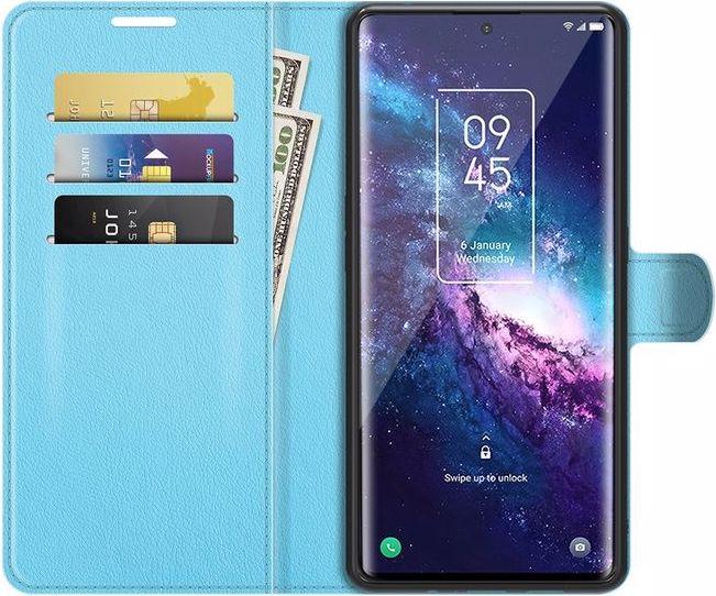 Actual product image MU Classic Litchi Leather Bookcover Series (TCL 20 Pro 5G)