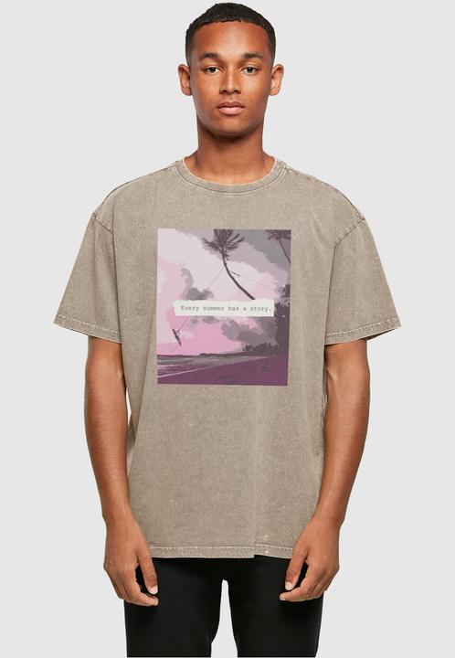 Actual product image Merchcode Summer - Every summer has a story Acid Washed Oversize Tee - 116329 (L)
