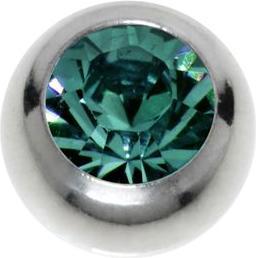 Bijouteria 1.2mm Piercing-Kugel (Kristall, Edelstahl)