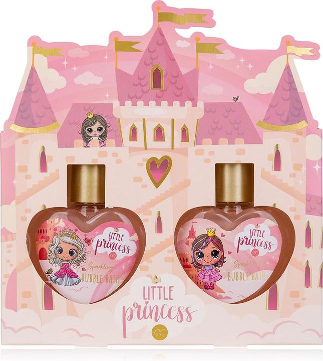 Produktbild Accentra Badeset LITTLE PRINCESS in Geschenkbox in Schlossform, inkl. 2 x 80ml Schaumbad, Duft: Strawberry Ch (Haarpflege set)
