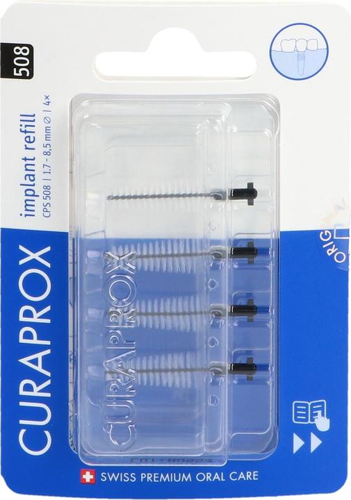 Curaprox CPS 508 Implant refill 4x schw (4 x, 4 mm)