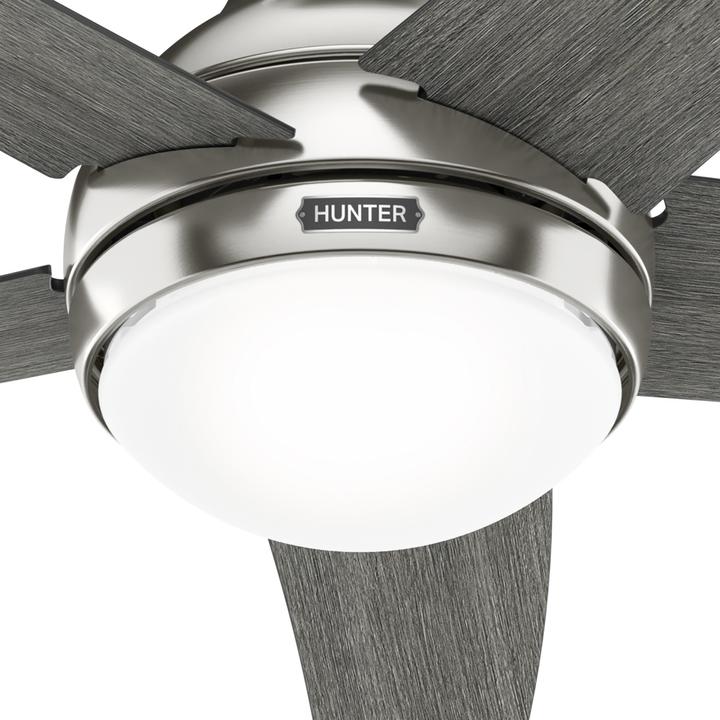 Produktbild Hunter Fans Deckenventilator Bernard Nickel mit Licht & Fernbedienung (43.50 dB)