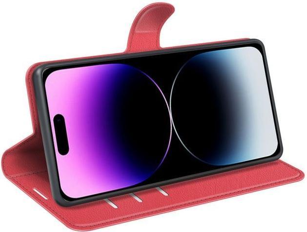 Produktbild MU Classic Litchi Leder Bookcover Series (Apple iPhone 15 Pro Max)