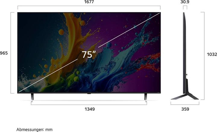 Produktbild LG 75QNED80T6A (75", QNED80, QNED, 4K, 2022)