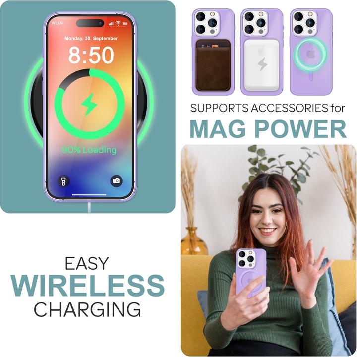Image du produit Nalia Étui hybride mat avec fonction MagSafe (Apple iPhone 16 Pro)