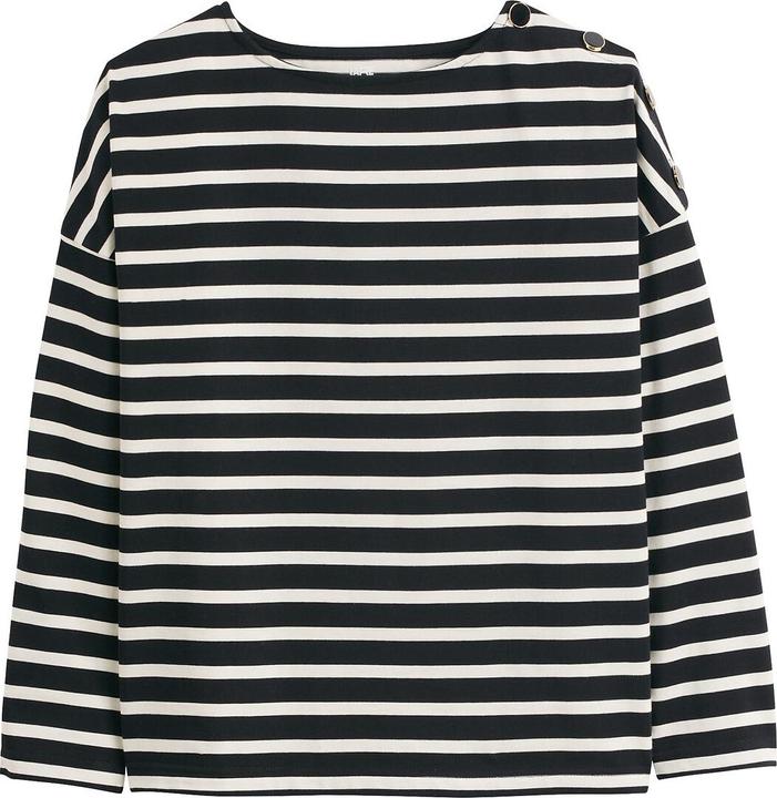 La Redoute Collections Ringelshirt Signature AIMIE mit lockerer Schnittform (L)