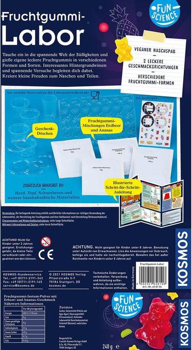 Actual product image Kosmos Fun Science Fruit Gum Lab