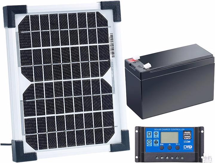 Produktbild Revolt Solarpanel mit Ladewandler und Blei-Akku (10 A)