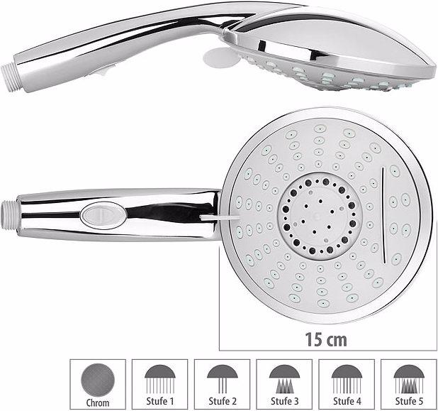 Produktbild BadeStern Duschkopf (5 Strahlarten)