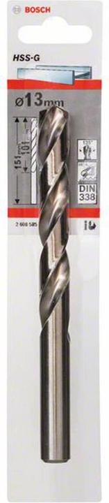 Produktbild Bosch Professional Zubehör Metallbohrer HSS-G, DIN 338, 13 x 101 x 151 mm, 1er-Pack (13 mm)