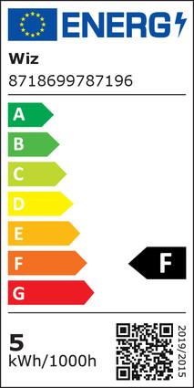 Label énergétique WiZ B35 (E14, 4.90 W, 470 lm, 1 x, E)
