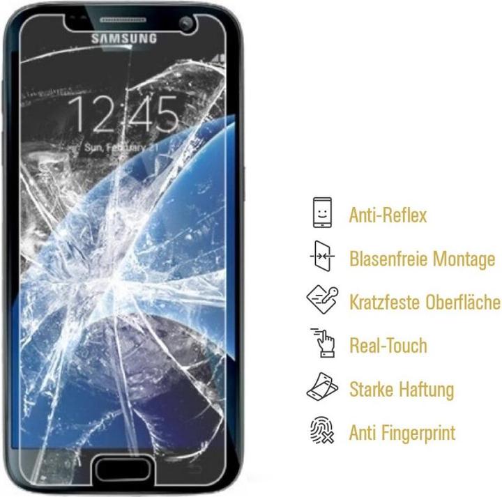 Produktbild Protectorking 6x Panzerfolie Anti-Shock matt entspiegelt (6 Stück, Samsung Galaxy S7)