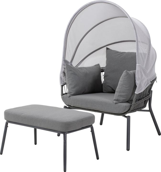 Produktbild Leco Sessel mit Fusshocker CLARA (102 cm)