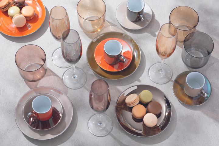 Actual product image LSA Set of 4 polka wine glass 400ml - metal assorted (40 cl, 4 Glasses, Wine glasses set)