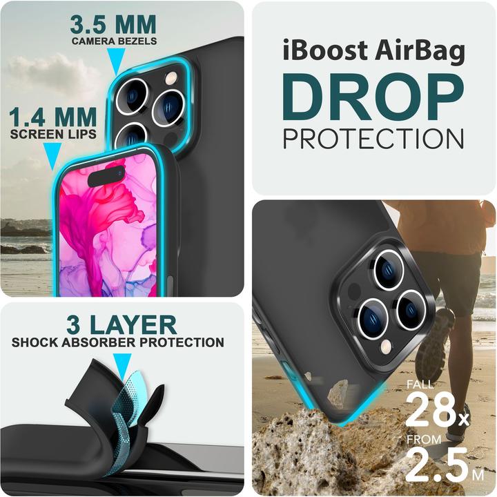 Immagine prodotto Nalia Manica ibrida opaca trasparente smerigliata (Apple iPhone 15 Pro)