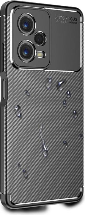 Produktbild Screenguard Xiaomi Redmi Note 12 Pro 5G Hülle Carbon Design TPU Case (Xiaomi Redmi Note 12 Pro 5G)